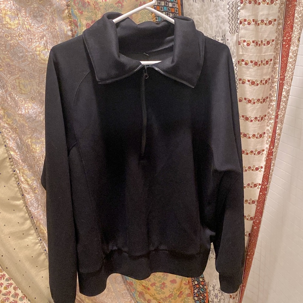 Black Half Zip Sweater
